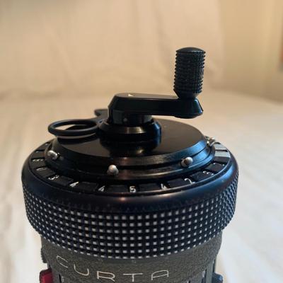 Curta Type II Mechanical Calculator & Case (2L-HS)