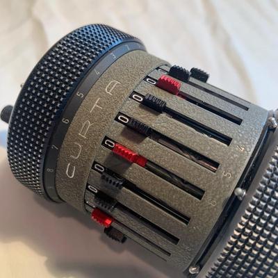 Curta Type II Mechanical Calculator & Case (2L-HS)