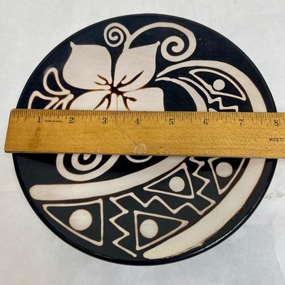 Black Ceramic Wall decor Plate