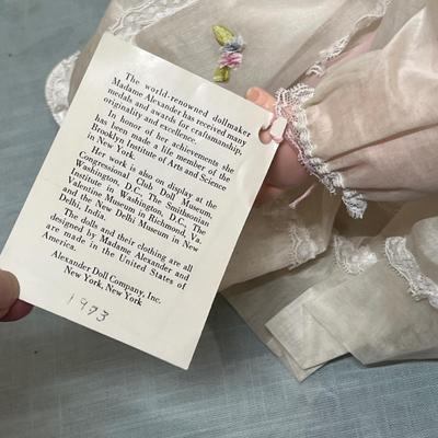 Lot 833 Madame Alexander Baby Doll