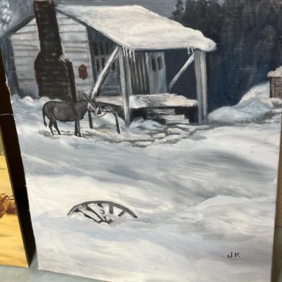 Lot 843 Canvass board pictures