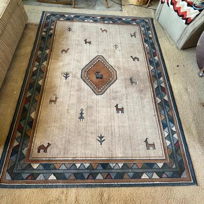 Lot 850 Western themed rug
