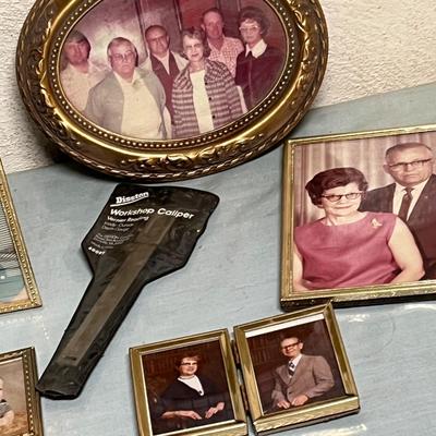 Lot 859 File box with picture frames