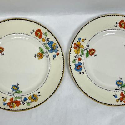 2 Rochester Ivory China Plates