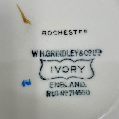 2 Rochester Ivory China Plates