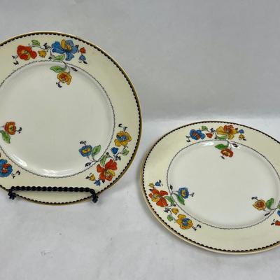 2 Rochester Ivory China Plates