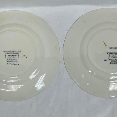 2 Rochester Ivory China Plates