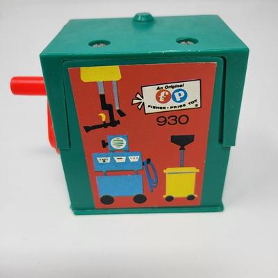 1970's Fisher Price Parking Garage, Cars, Little People