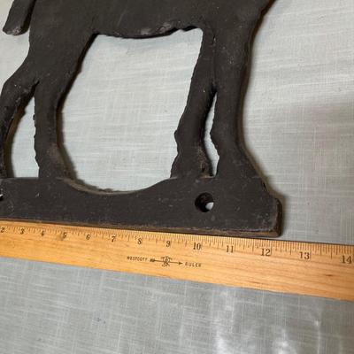 Lot 866 Cast Iron Horses