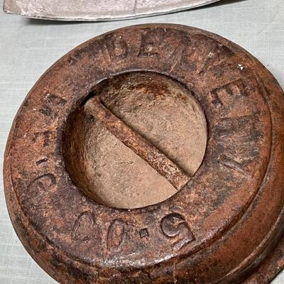 Lot 874 Cast Iron Items