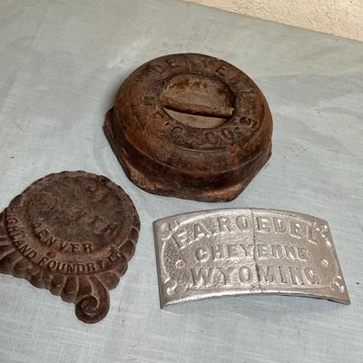 Lot 874 Cast Iron Items