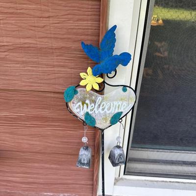 SHEPHERDS HOOK AND STAKED YARD ART