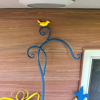 SHEPHERDS HOOK AND STAKED YARD ART