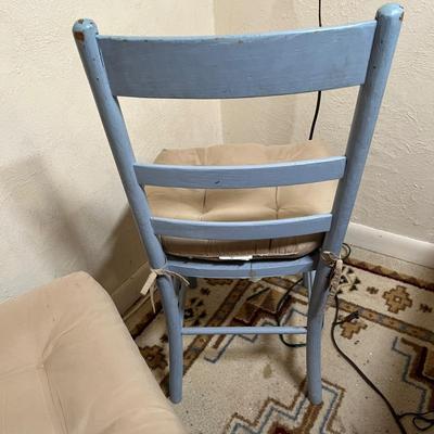 Lot 879 Blue side chairs