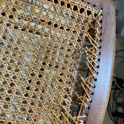 Lot 880 Antique high back chair