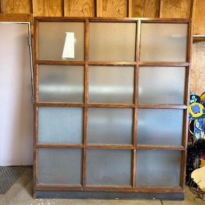 LARGE FROSTED GLASS PANE WINDOW/ROOM DIVIDER/??