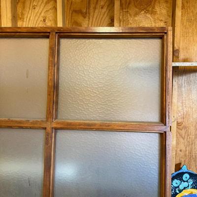 LARGE FROSTED GLASS PANE WINDOW/ROOM DIVIDER/??