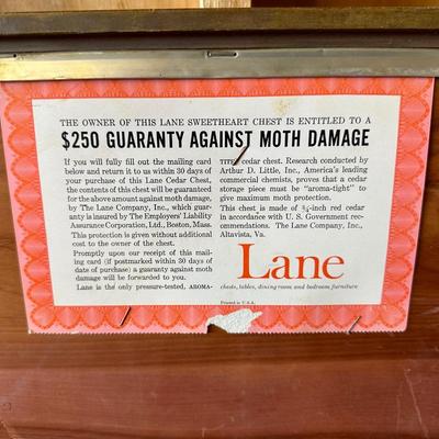 ANOTHER LANE CEDAR LINED HOPE CHEST