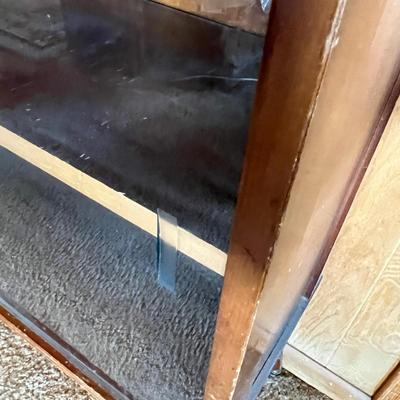 Lot 896 Glass front book case