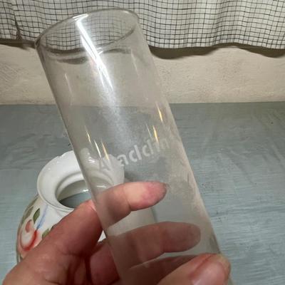 Lot 897 Aladdin Chimney & oil lamp shade