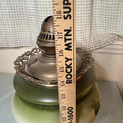 Lot 898 Antique oil lamp