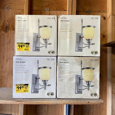 4 NEW WALL SCONCE LIGHTS