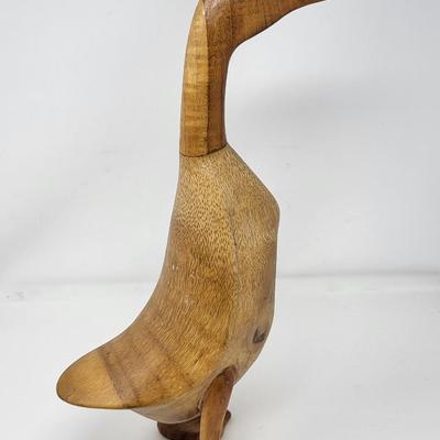 Vintage Hand Sculpted Decorative Wood Ducks