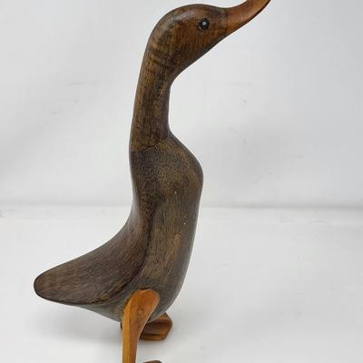 Vintage Hand Sculpted Decorative Wood Ducks
