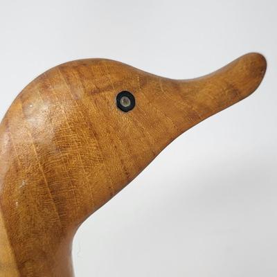 Vintage Hand Sculpted Decorative Wood Ducks