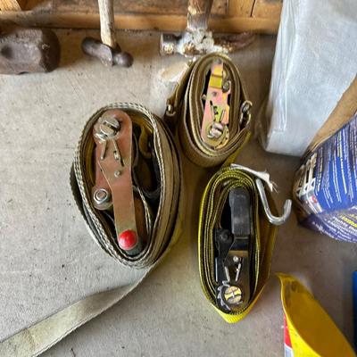 SLEDGE HAMMERS, RATCHET STRAPS, EXTENSION POLE AND MORE
