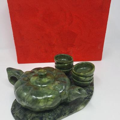 Jade Decorative Play Tea Set, Boxed