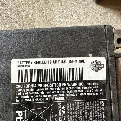 HARLEY DAVIDSON AND DURACELL MOTORCYCLE BATTERIES