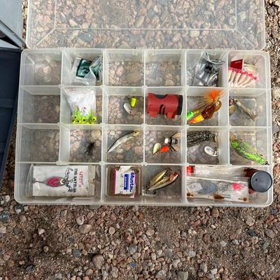 LARGE AMOUNT OF TACKLE WITH BOX