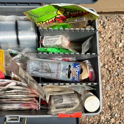 LARGE AMOUNT OF TACKLE WITH BOX