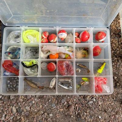 LARGE AMOUNT OF TACKLE WITH BOX