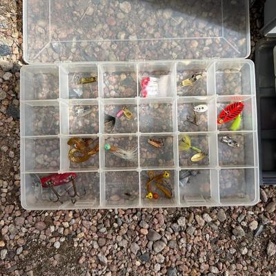 LARGE AMOUNT OF TACKLE WITH BOX