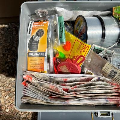 LARGE AMOUNT OF TACKLE WITH BOX