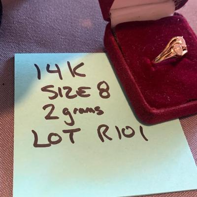 14k Gold Estate Ring Size 8