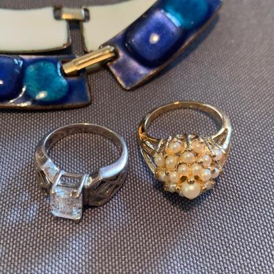 Estate Jewelry Lot + Vintage Political Buttons - Lot 50