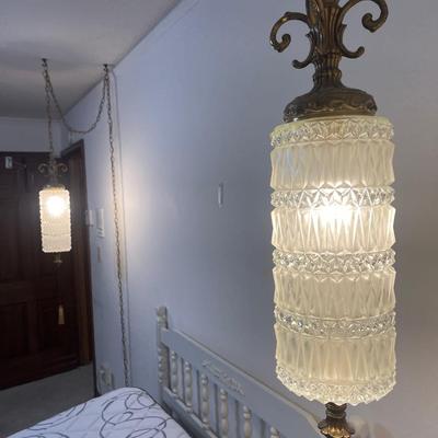 Vintage hanging lamp- pair