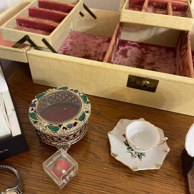Jewelry Box and Watch Lot
