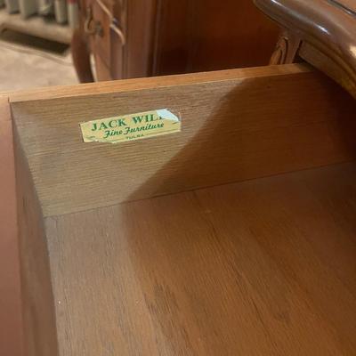 End Table - leather top pair
