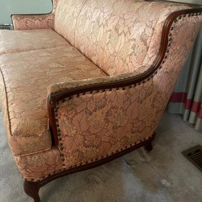 Vintage Custom Pink Sofa