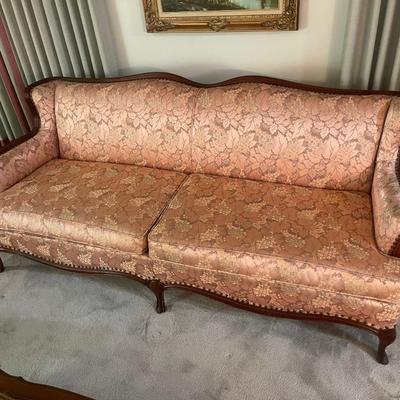 Vintage Custom Pink Sofa