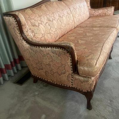 Vintage Custom Pink Sofa