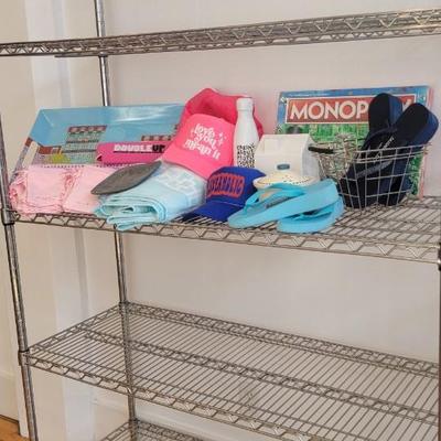 Trays, hats. Monopoly game