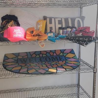 Hello pillow, mat, socks, more