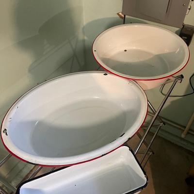 Vintage Enamel Pan Lot