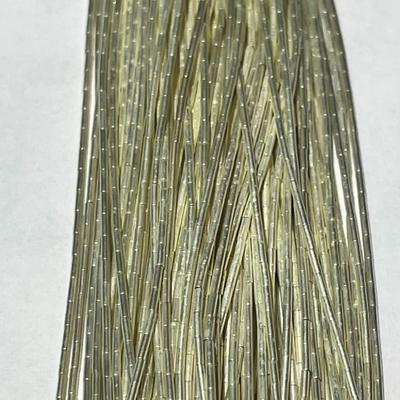 New Never Used Carolyn Pollack/Relios Liquid Sterling Silver 100-Strand Chain Adjustable Necklace 23"-26" (Jewelry #50).