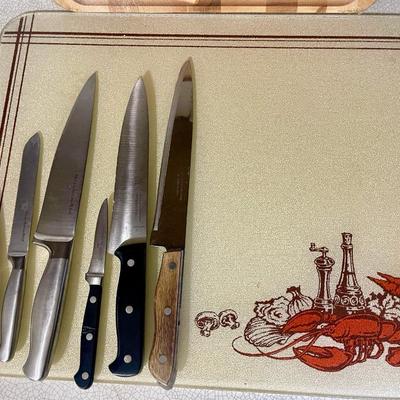 Knife and Cutting Board Lot
